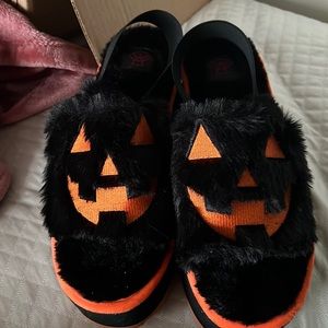 Platformed Jack o lantern shoes